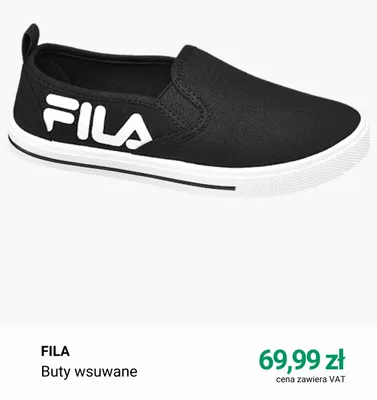 Buty wsuwane Fila promocja w Deichmann