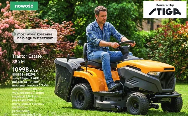 Traktor Estate 384 M promocja w Castorama