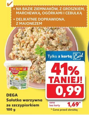 Sałatka warzywna ze szczypiórkiem promocja w Kaufland