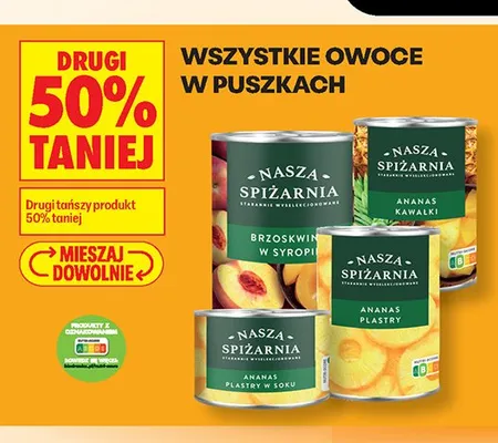 Ananas plastry Nasza Spiżarnia promocja w Biedronka