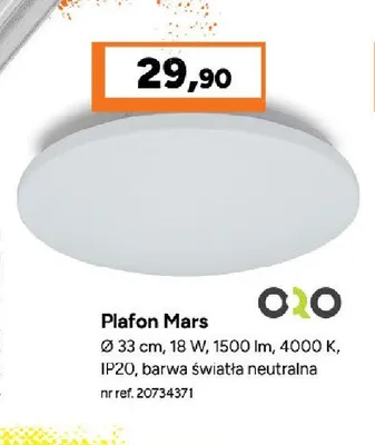 Plafon Mars Oro promocja w Bricoman