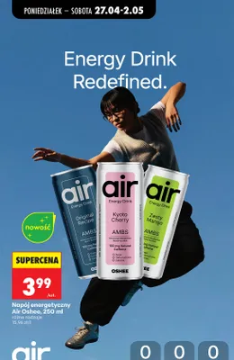 Napój energetyczny Air Oshee Original Recipe promocja w Biedronka