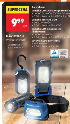Latarka LED z zawieszką promocja w Biedronka