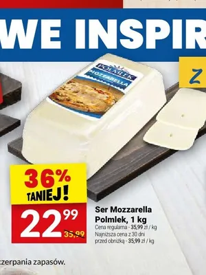 Ser Mozzarella Polmlek promocja w Twój Market