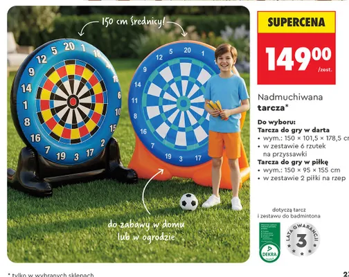 Nadmuchiwana tarcza do gry w piłkę Go Active promocja w Biedronka