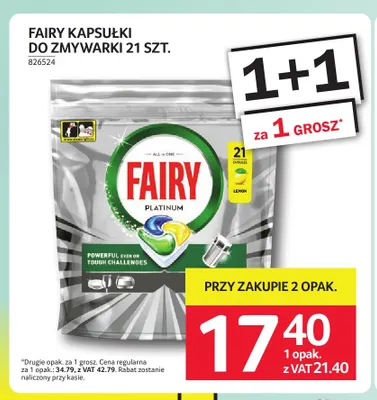 Kapsułki do zmywarki Fairy promocja w Selgros