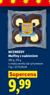 Muffiny z nadzieniem cytrynowym Mcennedy promocja w Lidl