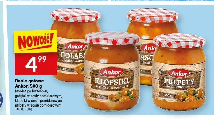 Pulpety w sosie pomidorowym Ankor promocja w Twój Market
