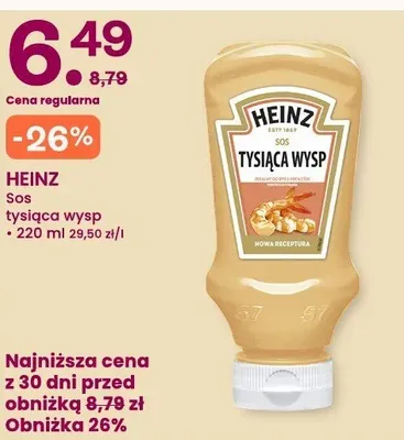 Sos tysiąca wysp Heinz promocja w Frisco