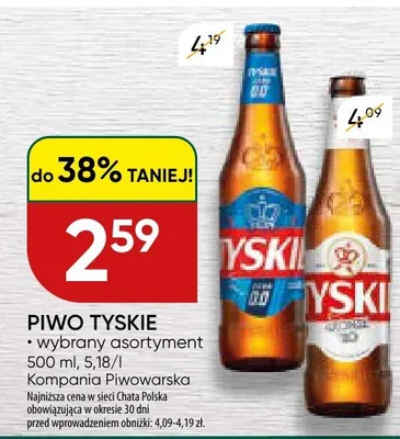 Piwo Tyskie promocja w Chata Polska
