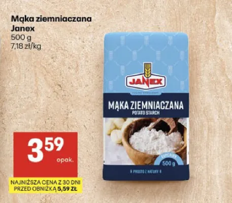 Mąka ziemniaczana Janex promocja w Delikatesy Centrum