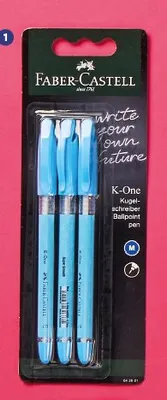 Długopis Faber-Castell K-One 3-pak promocja w Biedronka