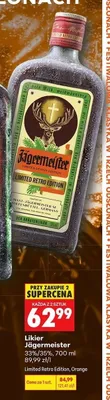 Likier Jägermeister Orange promocja w Biedronka
