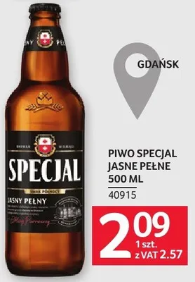 Piwo Specjal Jasne Pełne 500 ml promocja w Selgros