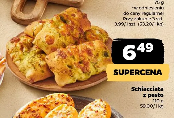 Schiacciata z pesto promocja w Netto