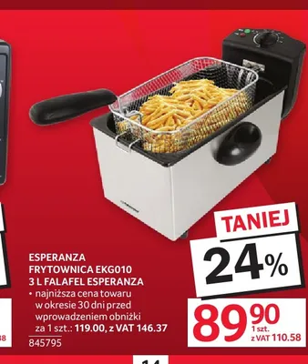 Frytownica Esperanza EKG010 3 l Falafel promocja w Selgros