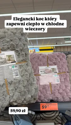 Koc 150x200 cm promocja w Biedronka