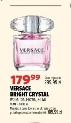 Woda toaletowa Versace Bright Crystal promocja w Drogerie Natura