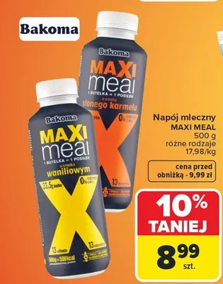 Napój mleczny MAXI MEAL promocja w Carrefour