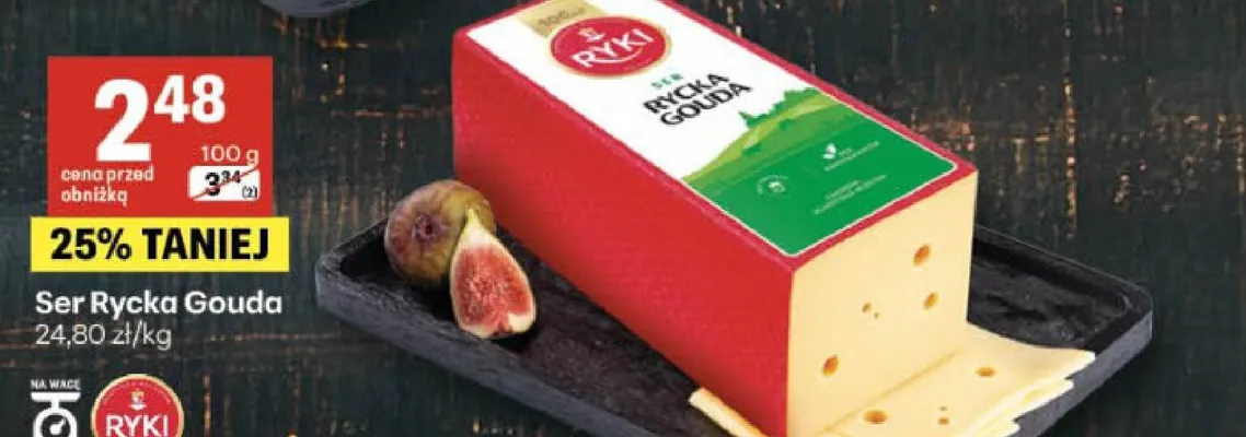 Ser Rycka Gouda promocja w Delikatesy Centrum
