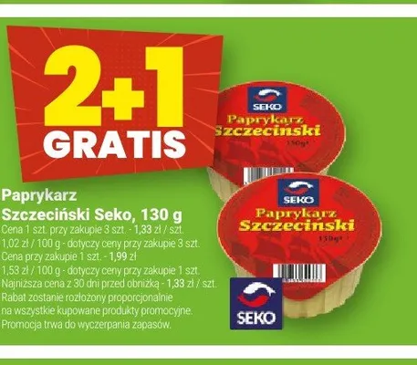 Paprykarz Szczeciński Seko promocja w Twój Market