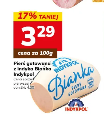Pierś gotowana z indyka Bianka Indykpol promocja w Hitpol