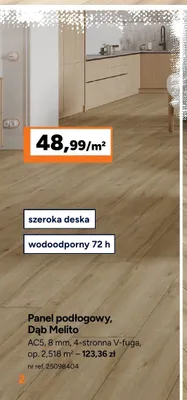 Panel podłogowy Dąb Melito AC5 8 mm promocja w Bricoman