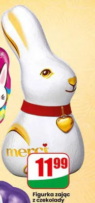 Figurka zając z czekolady promocja w Dino