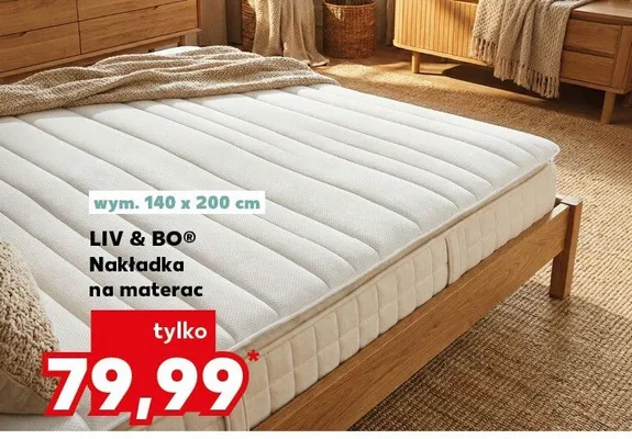 Nakładka na materac 140x200  cm promocja w Kaufland