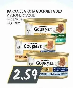 Karma dla kota Gourmet Gold pasztet z łososiem promocja w Słoneczko