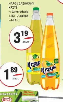 Napój gazowany Krzyś Pomarańczowy promocja w Sedal