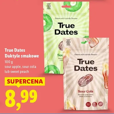 Daktyle smakowe sour apple promocja w Lidl