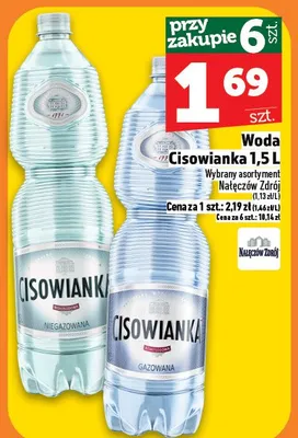 Woda Cisowianka promocja w TOPAZ