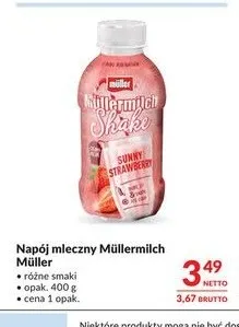Napój mleczny Müllermilch Müller promocja w Makro