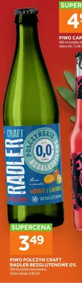 Piwo bezalkoholowe Połczyn Craft Radler Bezglutenowe promocja w Stokrotka