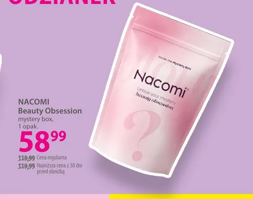 Mystery box Beauty Obsession Nacomi promocja w Hebe