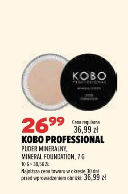 Puder mineralny Kobo Professional Mineral Foundation promocja w Drogerie Natura
