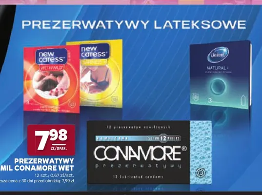 Prezerwatywy New Caress Wet n' Wild promocja w Stokrotka
