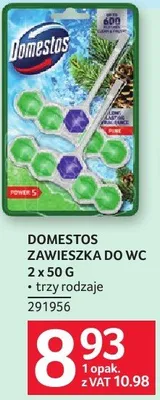 Zawieszka DOMESTOS ZAWIESZKA DO WC 2 x 50 G trzy rodzaje promocja w Selgros