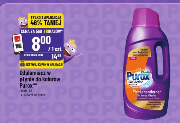 Odplamiacz w płynie do kolorów promocja w POLOmarket