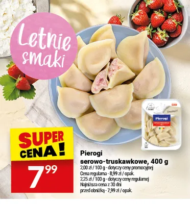 Pierogi serowo-truskawkowe Białecki Kuchnia promocja w Twój Market