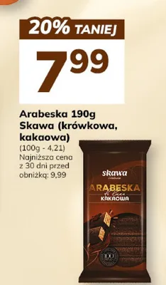 Arabeska 190g Skawa (truskawka, kakaowa) promocja w Hitpol