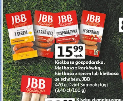 Kiełbasa ze schabem JBB promocja w Auchan