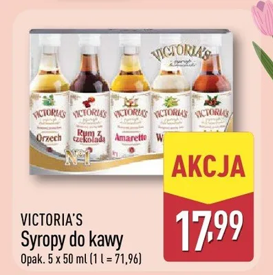 Syropy do kawy promocja w Aldi
