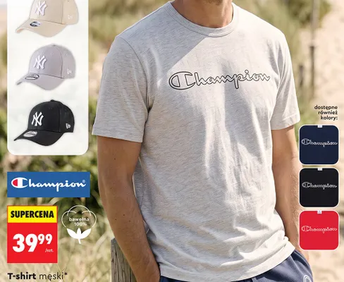 T-shirt męski Champion promocja w Biedronka