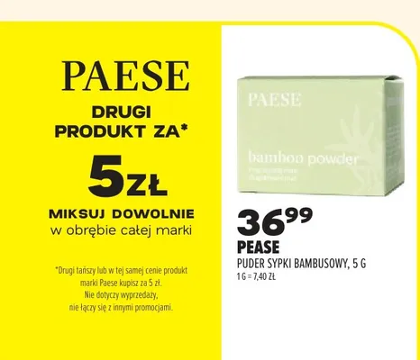 Puder sypki bambusowy Paese promocja w Drogerie Natura