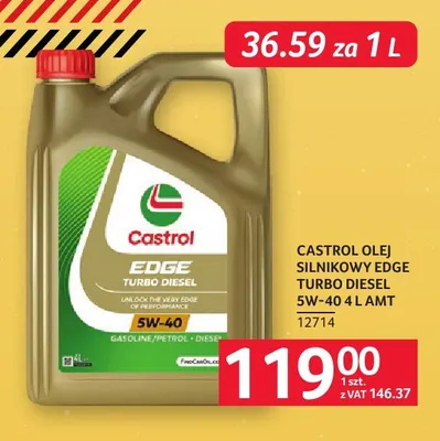 Olej silnikowy Edge Turbo Diesel 5W-40 Amt Castrol promocja w Selgros