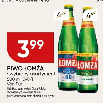 PIWO ŁOMŻA promocja w Chata Polska