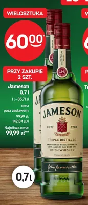 Whiskey irlandzka 0,7l promocja w Żabka