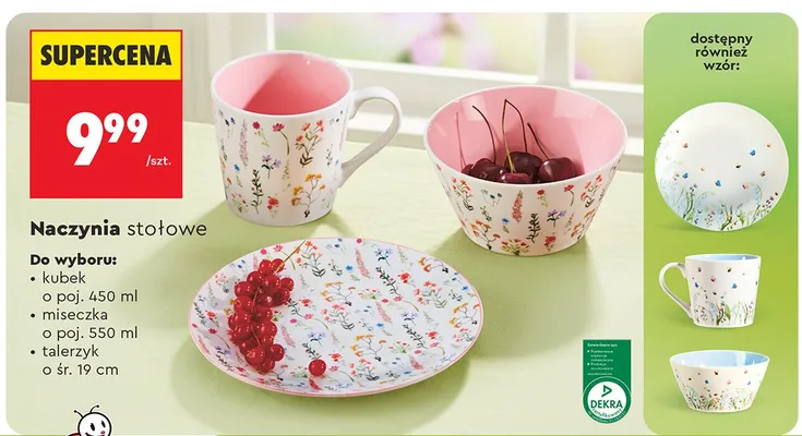 Naczynia stołowe - talerzyk promocja w Biedronka